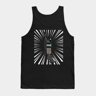 Retro Cellphone (white print) Tank Top